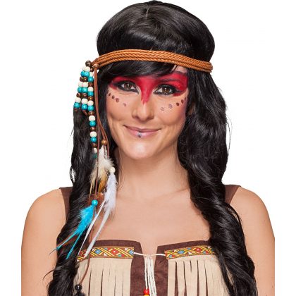 Indiánská čelenka se šperky