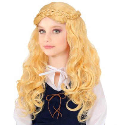 dětská paruka středověká dívka