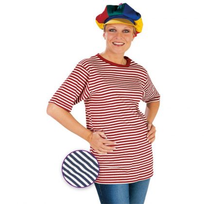 pruhované tričko modrobílé