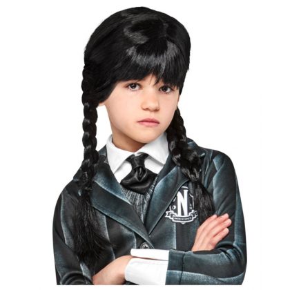 Wednesday Addams dětská paruka