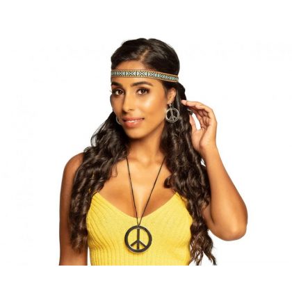 hippie set (čelenka, náušnice, náhrdelník)