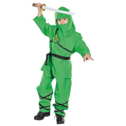 chlapecký kostým zelený ninja