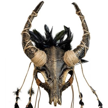 maska šaman býk lebka