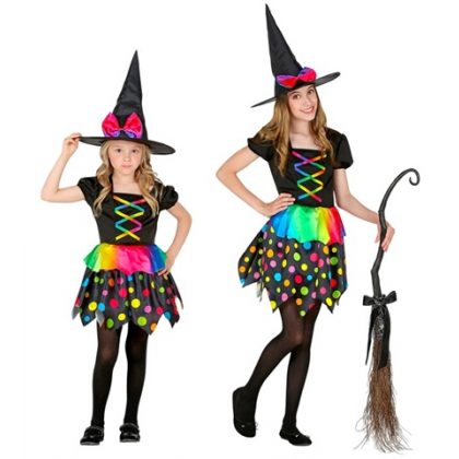 dívčí kostým čarodějnice