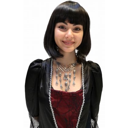 halloweenský náhrdelník '''Lebka''