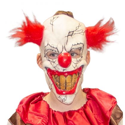 halloweenská maska klaun