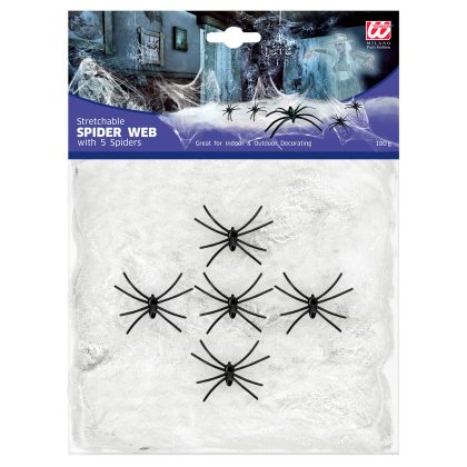 pavučina s 5 pavouky 100 gramů