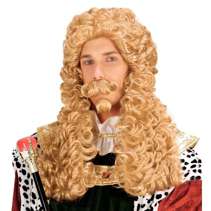 královská paruka s knírem