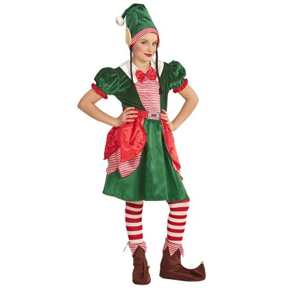 dívčí kostým santův pomocník elf