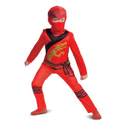 chlapecký kostým ninja Kai červený Ninjago