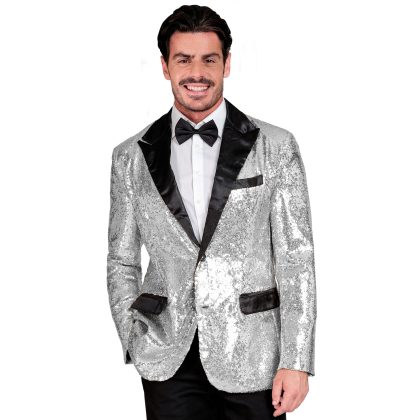 stříbrné sako de luxe