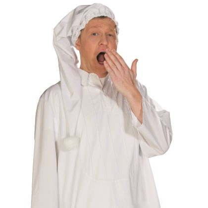 čepice bílá na spaní