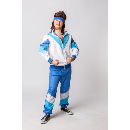 bílo-modrá tepláková souprava unisex