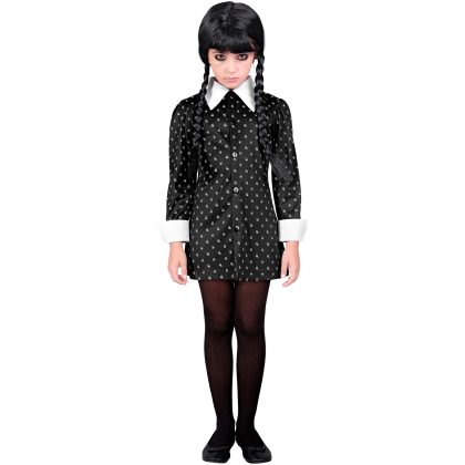 dívčí kostým dívka jako Wednesday