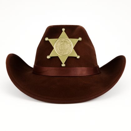 klobouk hnědý šerif
