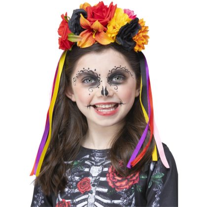 dívčí čelenka květinová halloween