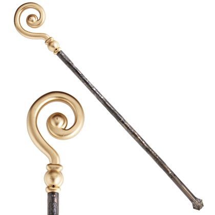 luxusní mikulášská berle s holí s ornamenty