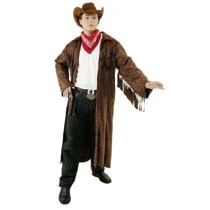 western kabát dlouhý (hnědý) exclusive