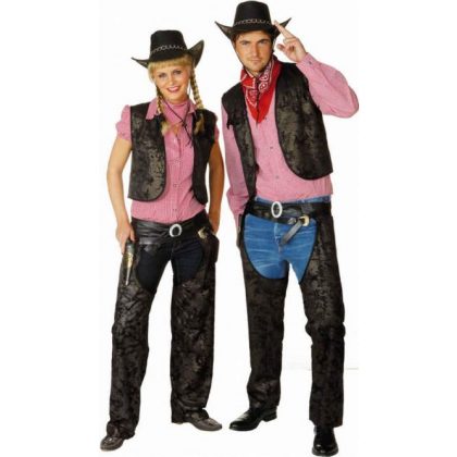 Foto - western kalhoty (pánské) černé exclusive