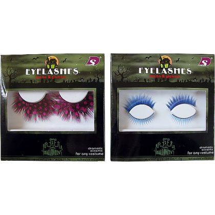 halloween řasy modré