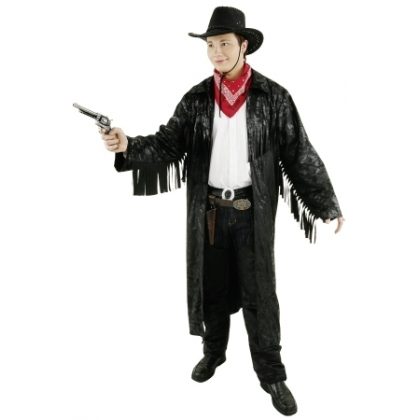 western kabát dlouhý (černý) exclusive