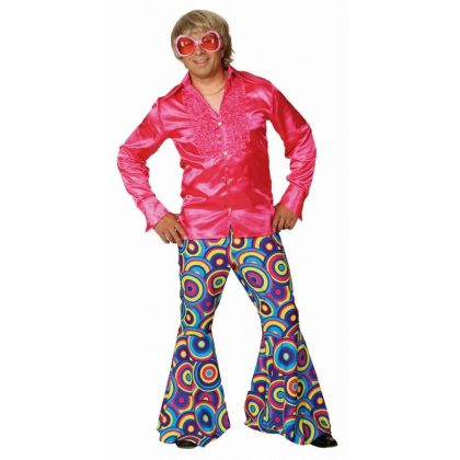 modré hippies kalhoty