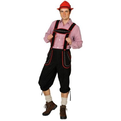 bavorák kalhoty-černé oktoberfest