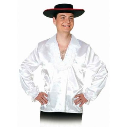 košile bílá satén