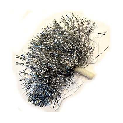 pompon metal-stříbrný do ruky