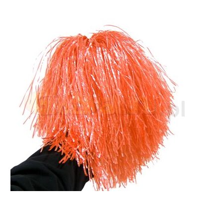 pompon do ruky oranžový