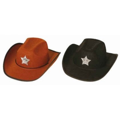 šerif klobouk dětský černý