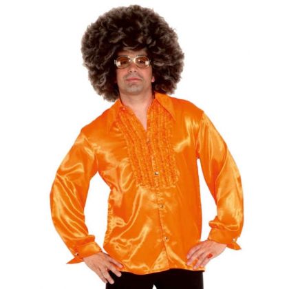 košile satén s fižím oranžové