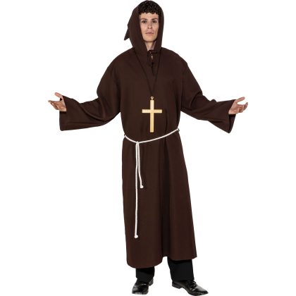 kostým mnich hnědý