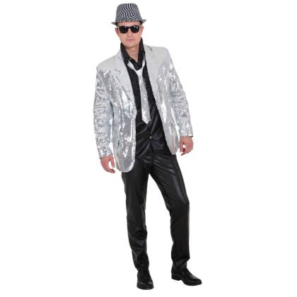 stříbrné sako disco