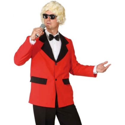 retro sako červeno-černé