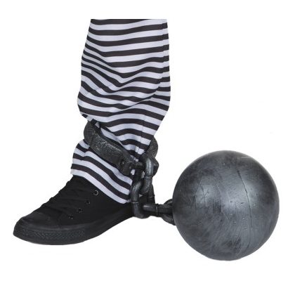 velká koule na nohu