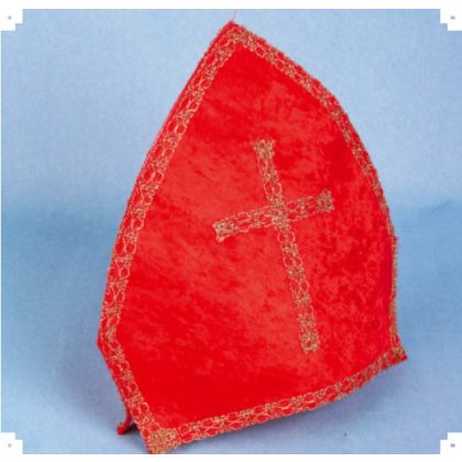 mikuláš čepice s výplní kříže