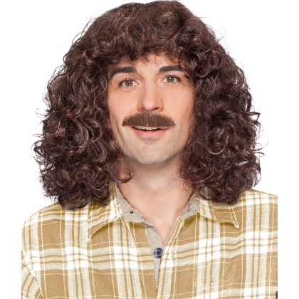 hippies paruka s knírem