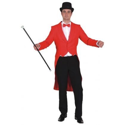 pánský frak, červený