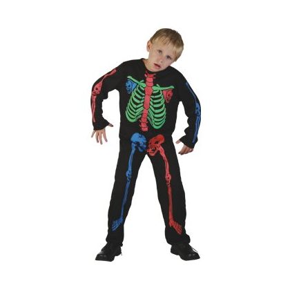 Foto - strašidelný kostým kostlivec dětský