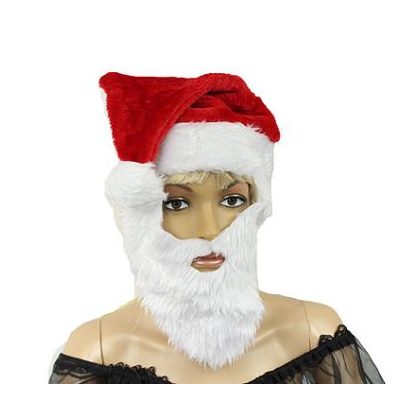 čepice santa s vousy
