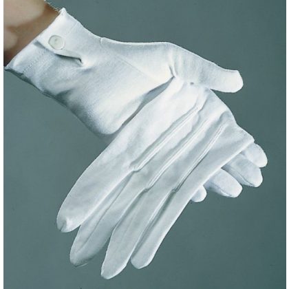 bílé bavlněné rukavice dámské