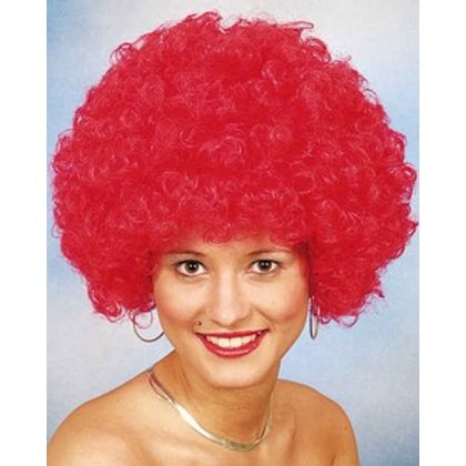 paruka červené afro