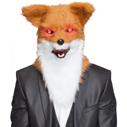 Foto - maska liška se svítícíma očima