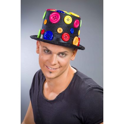 Foto - klobouk barevný s knoflíky