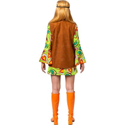 Foto - hnědá hippie vesta s třásněmi