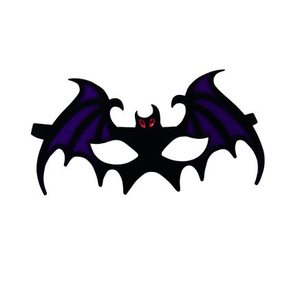 Foto - halloweenská maska černo-fialová