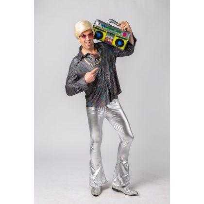 Foto - pánská stříbrná disco košile