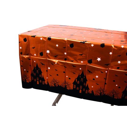 Foto - halloweenský ubrus s netopýry