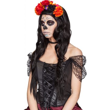Foto - čelenka s květinami halloween